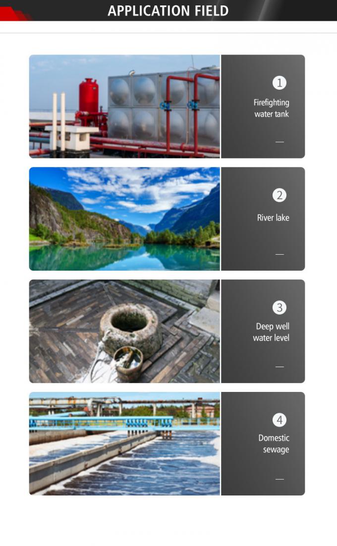 Rujia 4-20ma 潜水式液体レベルセンサー インジケーター トランスミッター 水静止水位センサー 下水処理用 4